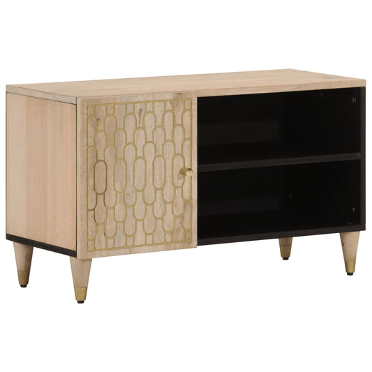 vidaXL TV Cabinet 80x31x46 cm Solid Wood Mango