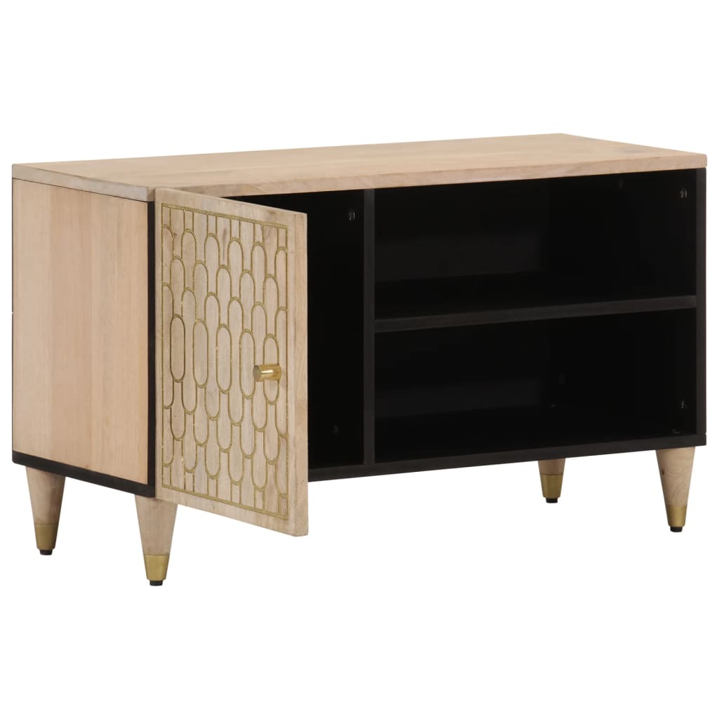 vidaXL TV Cabinet 80x31x46 cm Solid Wood Mango