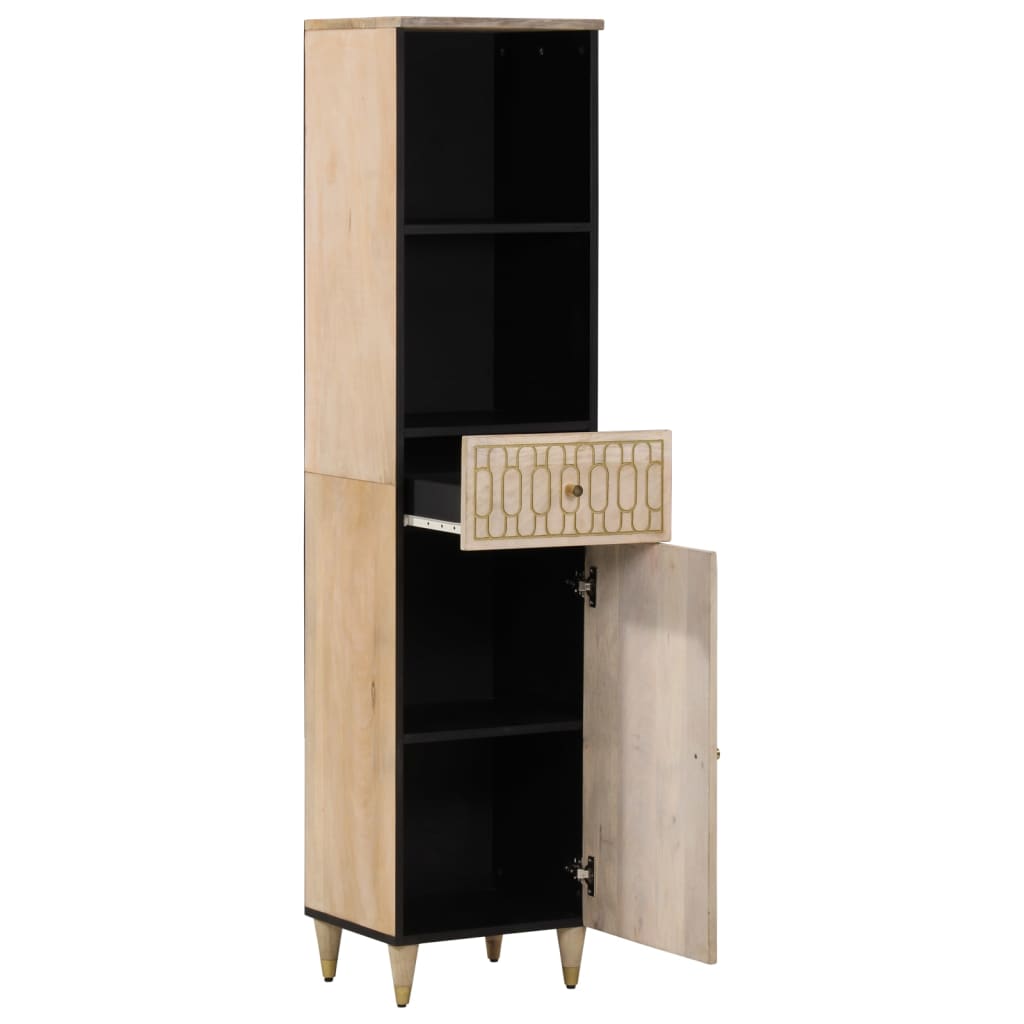 vidaXL Bathroom Cabinet 38x33x160 cm Solid Wood Mango