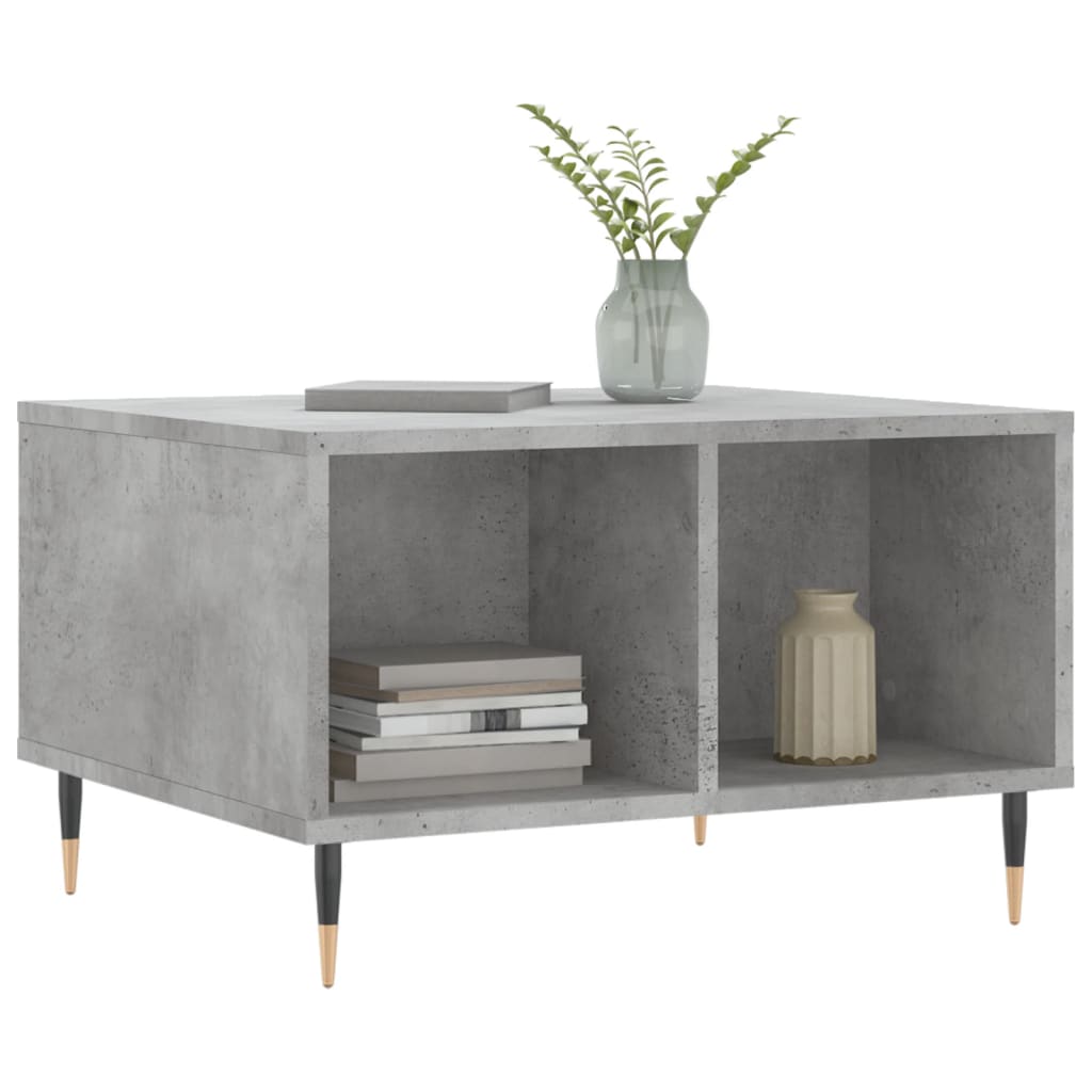 Coffee Table Concrete Grey 60x50x36,5 cm Engineered Wood
