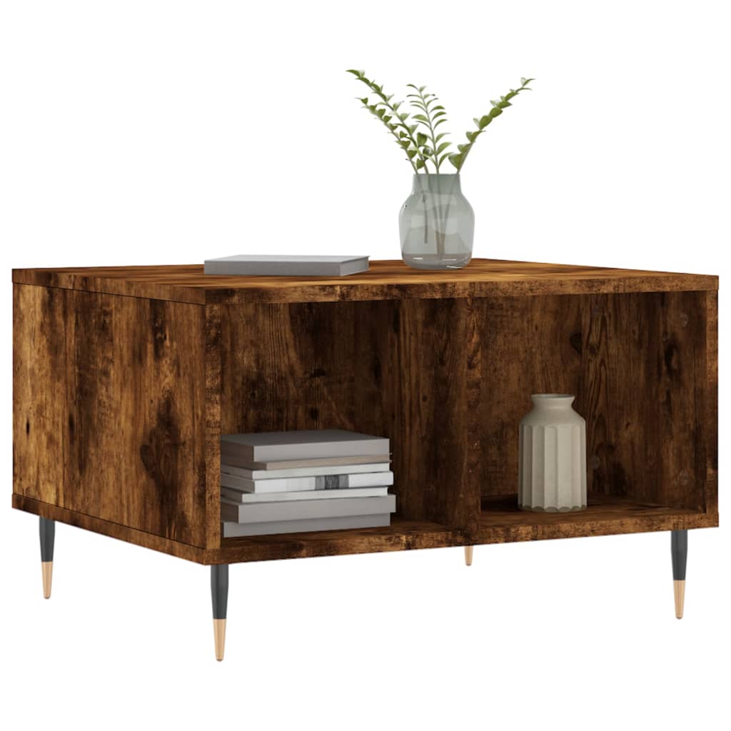 Coffee Table Smoked Oak 60x50x36,5 cm Engineered Wood