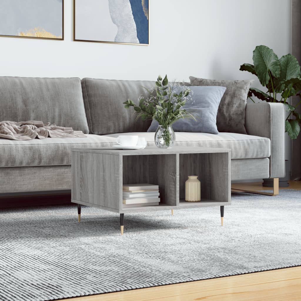 Coffee Table Grey Sonoma 60x50x36,5 cm Engineered Wood
