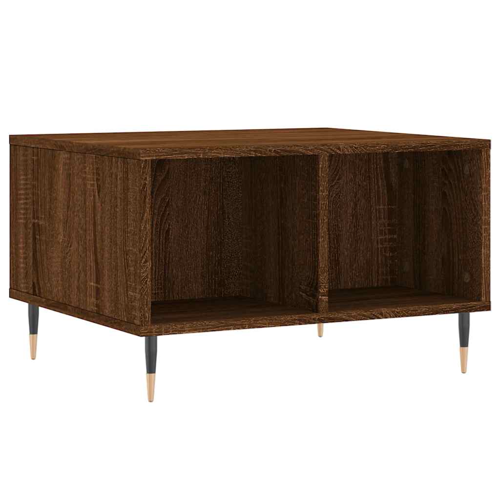Coffee Table Brown Oak 60x50x36,5 cm Engineered Wood