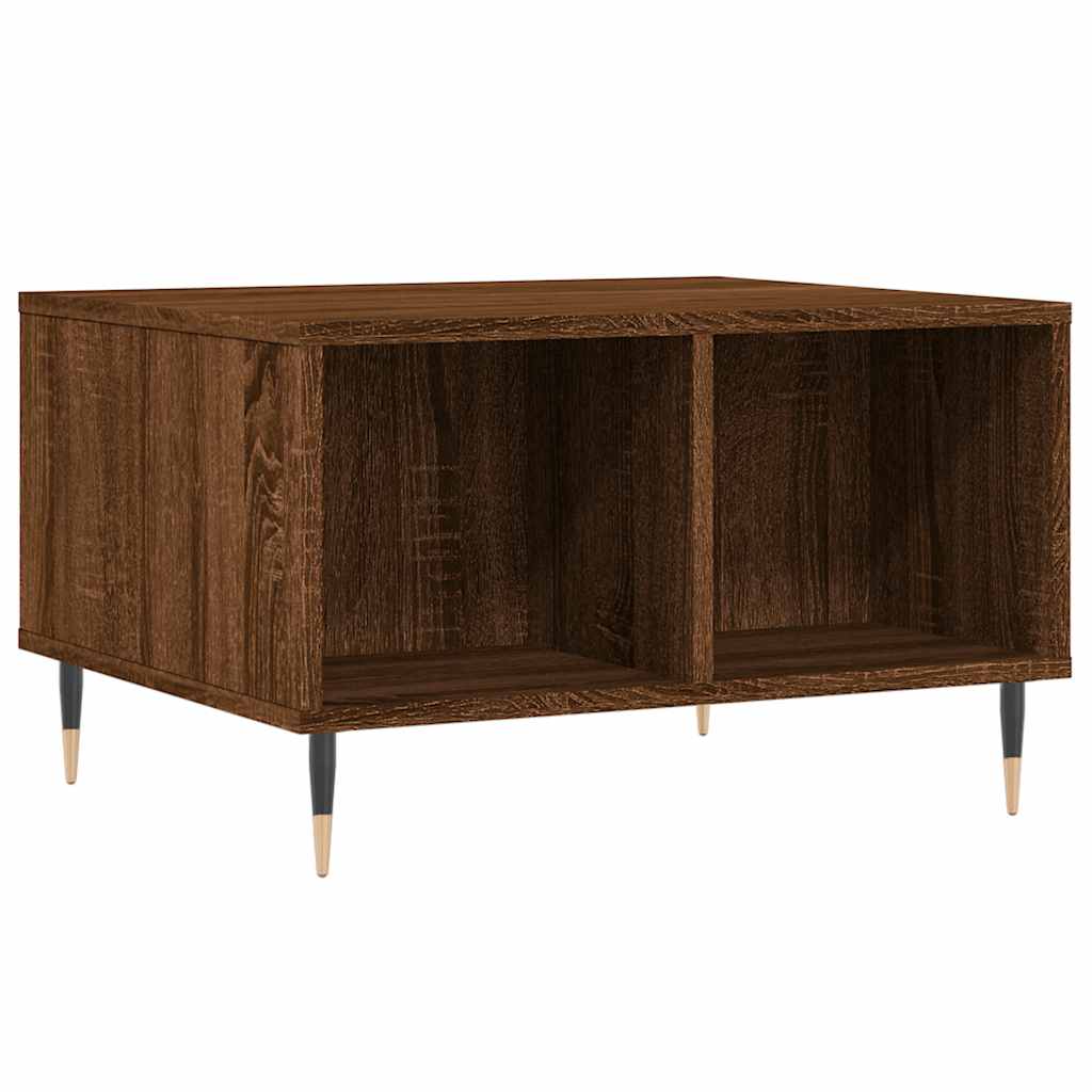 Coffee Table Brown Oak 60x50x36,5 cm Engineered Wood