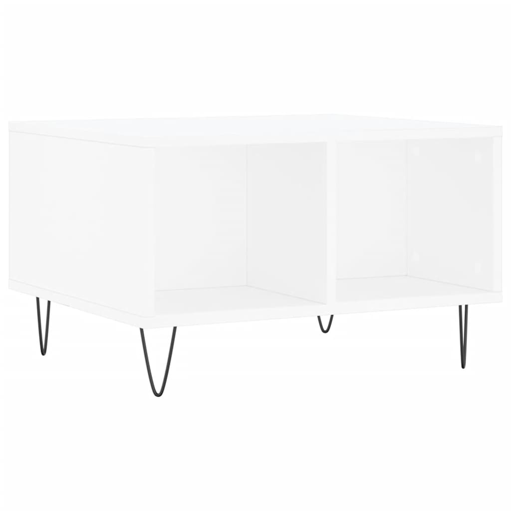 Coffee Table White 60x50x36,5 cm Engineered Wood