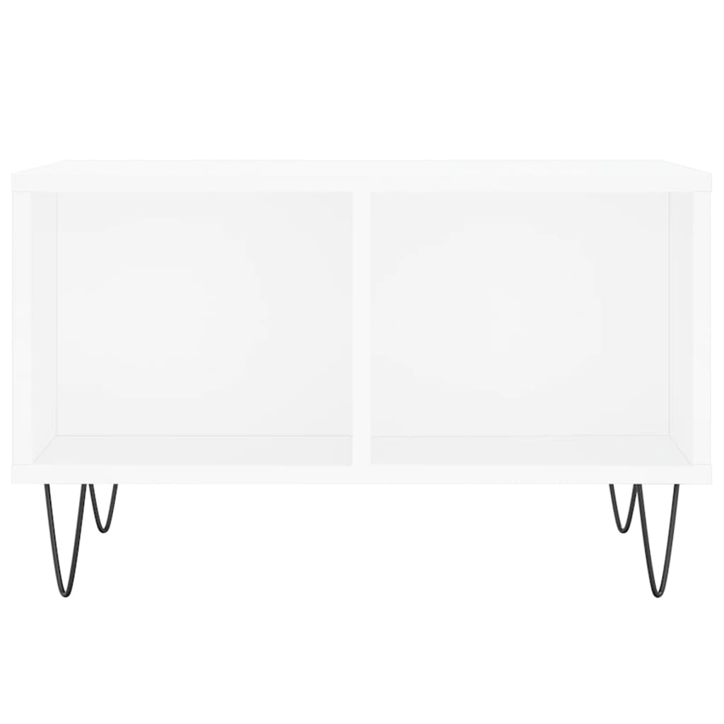 Coffee Table White 60x50x36,5 cm Engineered Wood