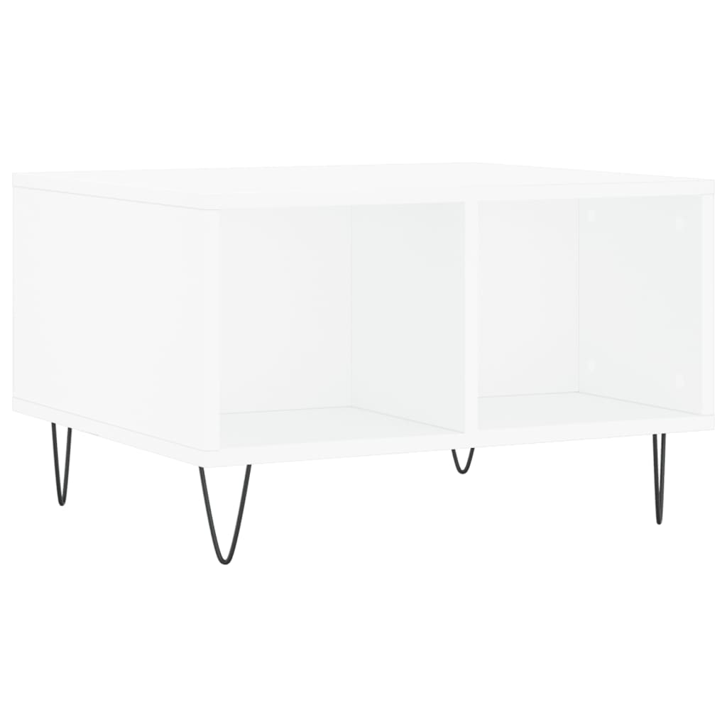 Coffee Table White 60x50x36,5 cm Engineered Wood
