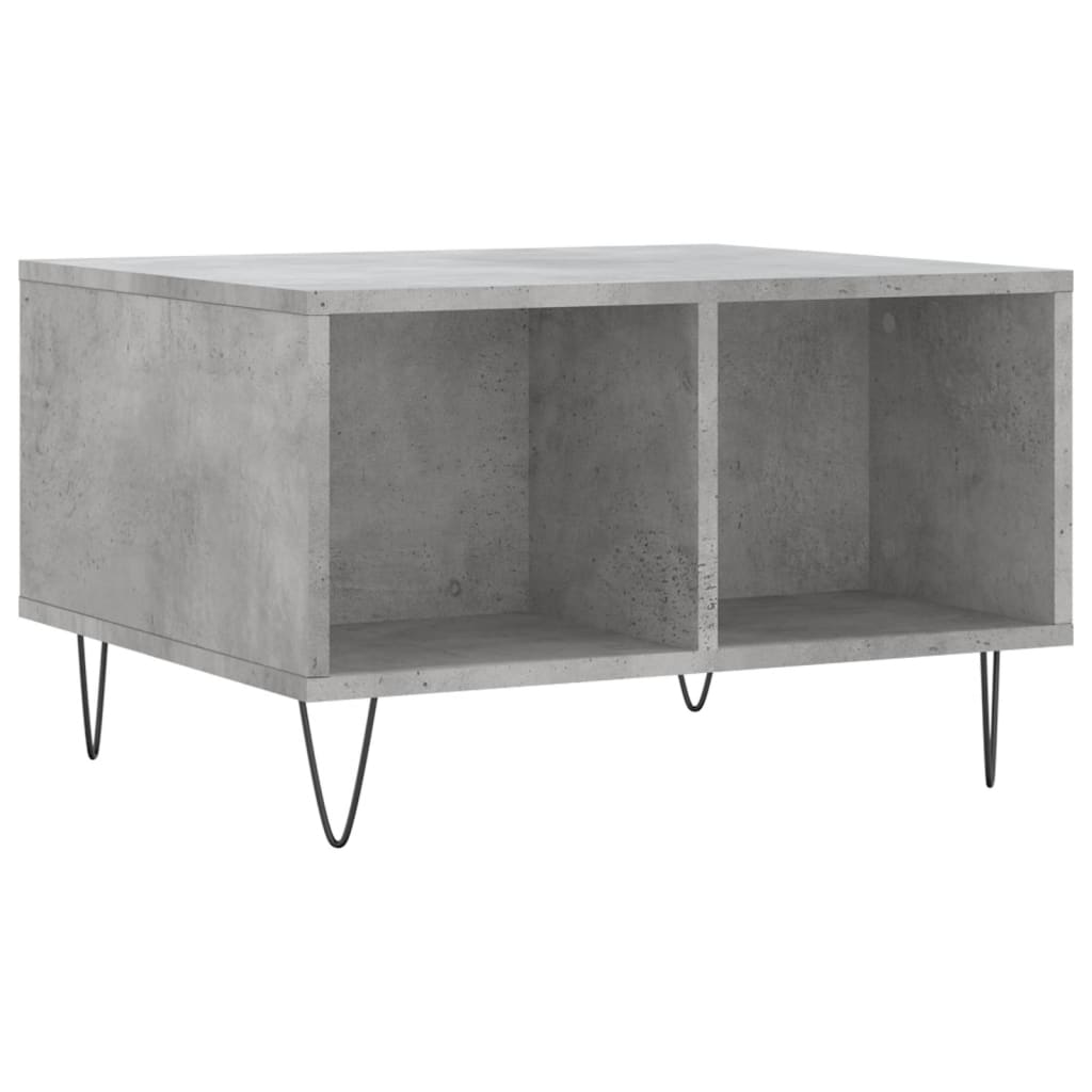 Coffee Table Concrete Grey 60x50x36,5 cm Engineered Wood