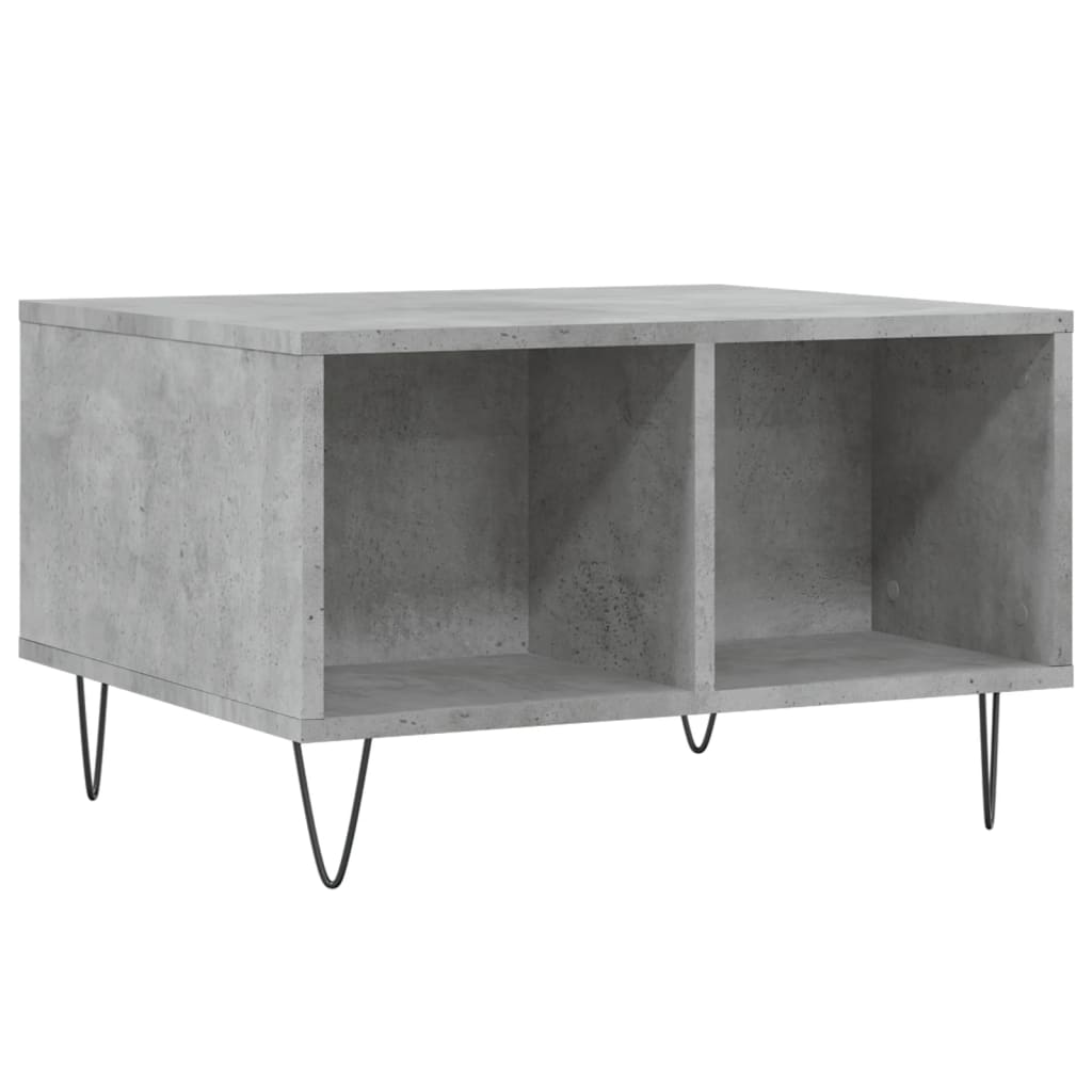 Coffee Table Concrete Grey 60x50x36,5 cm Engineered Wood