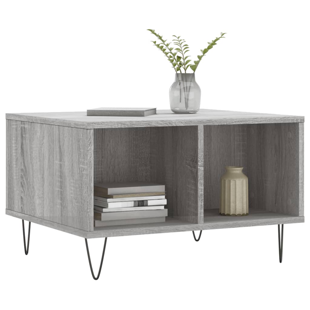 Coffee Table Grey Sonoma 60x50x36,5 cm Engineered Wood