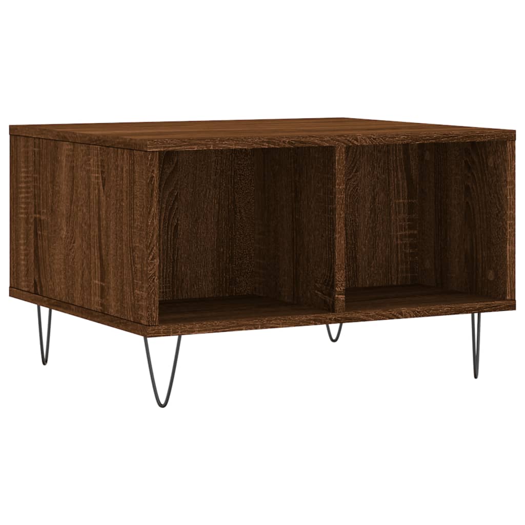 Coffee Table Brown Oak 60x50x36,5 cm Engineered Wood