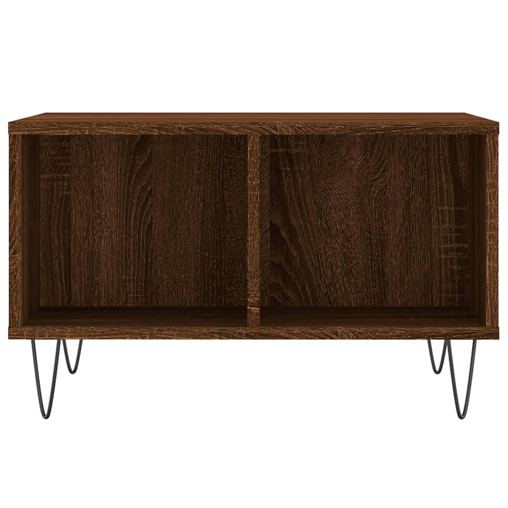 Coffee Table Brown Oak 60x50x36,5 cm Engineered Wood