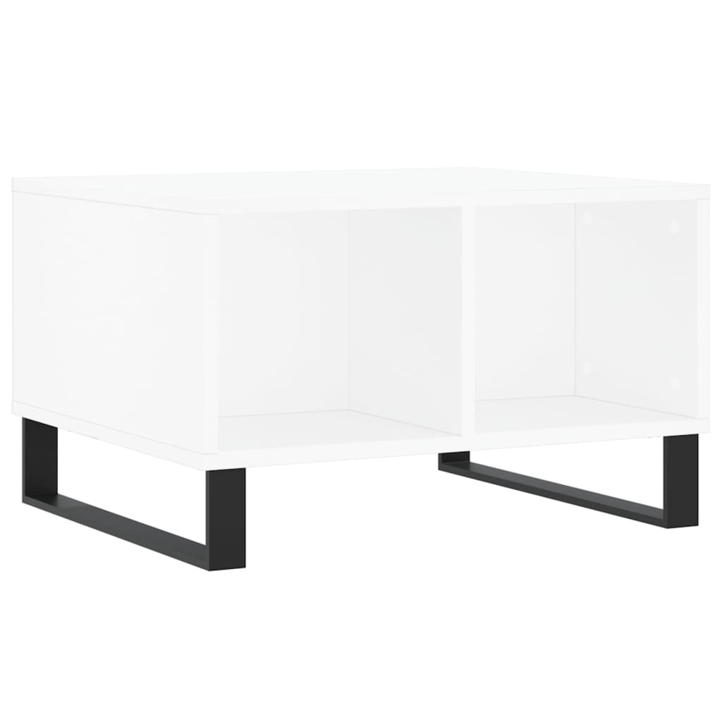 Coffee Table White 60x50x36,5 cm Engineered Wood