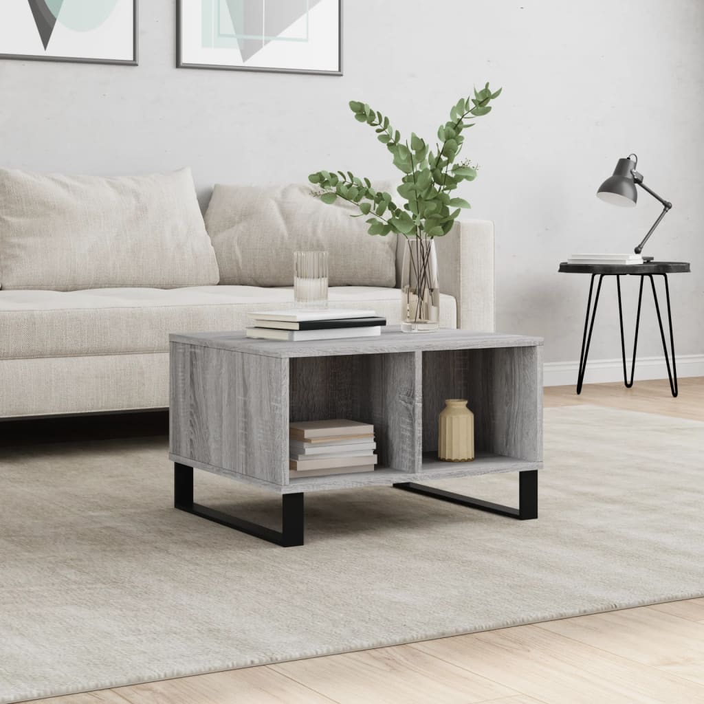 Coffee Table Grey Sonoma 60x50x36,5 cm Engineered Wood