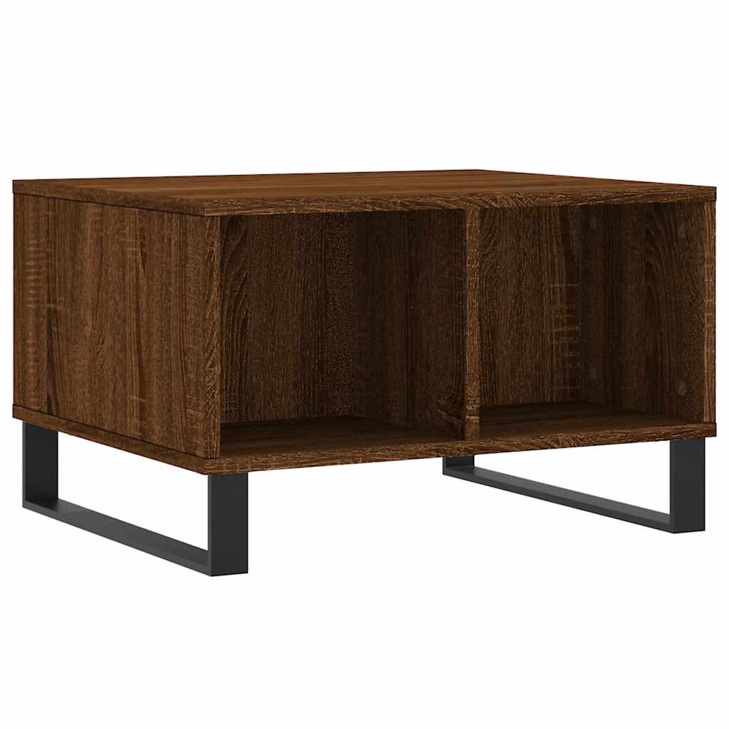 Coffee Table Brown Oak 60x50x36,5 cm Engineered Wood