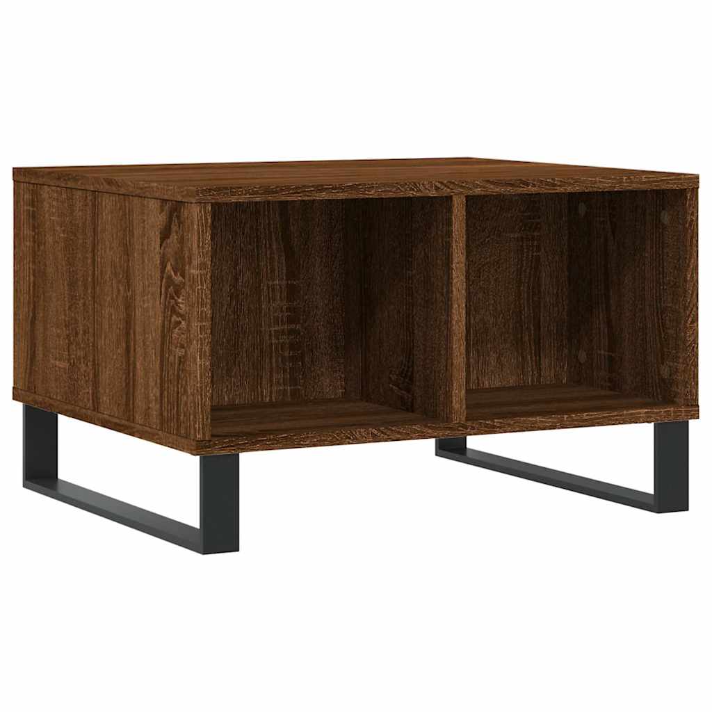 Coffee Table Brown Oak 60x50x36,5 cm Engineered Wood