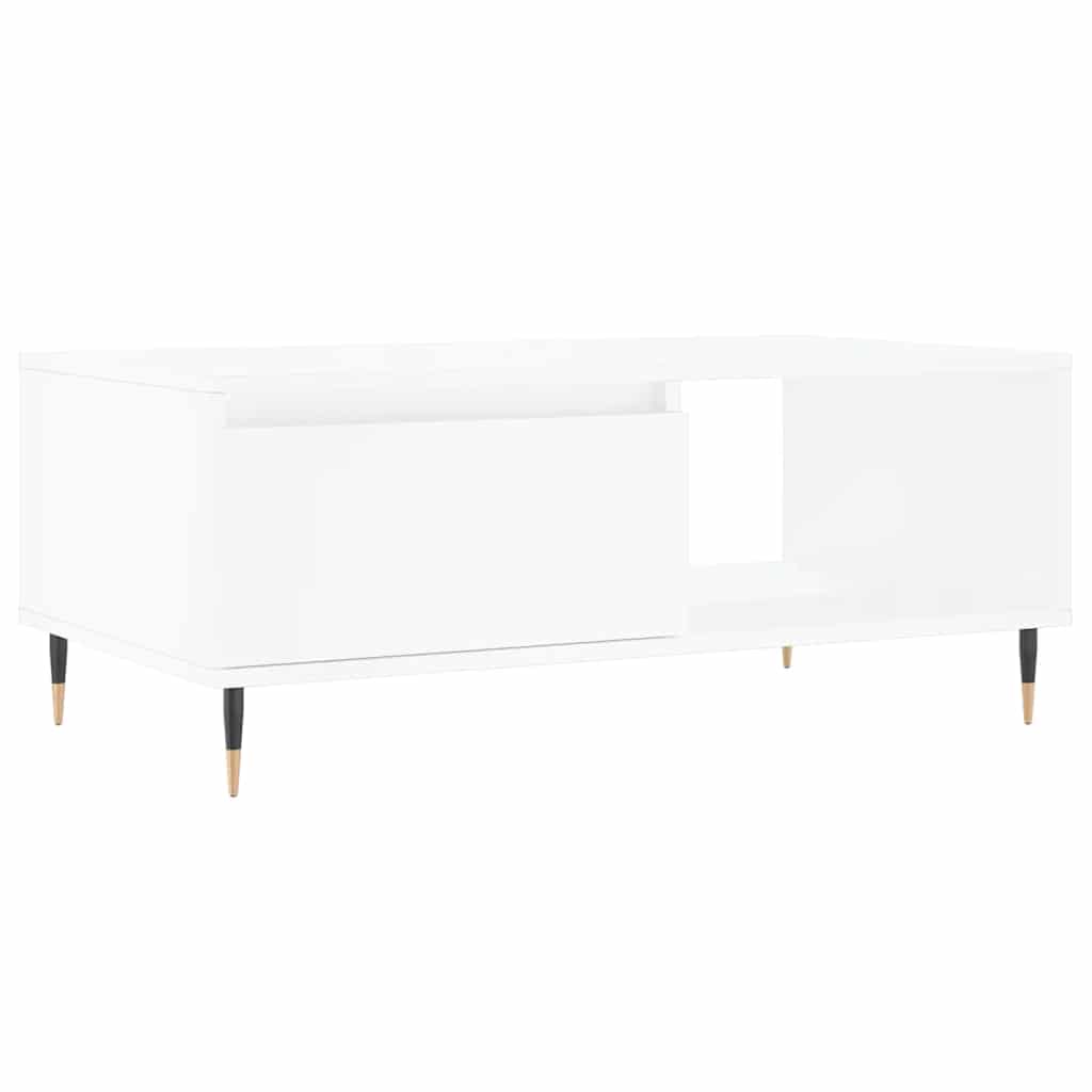 Coffee Table White 90x50x36,5 cm Engineered Wood