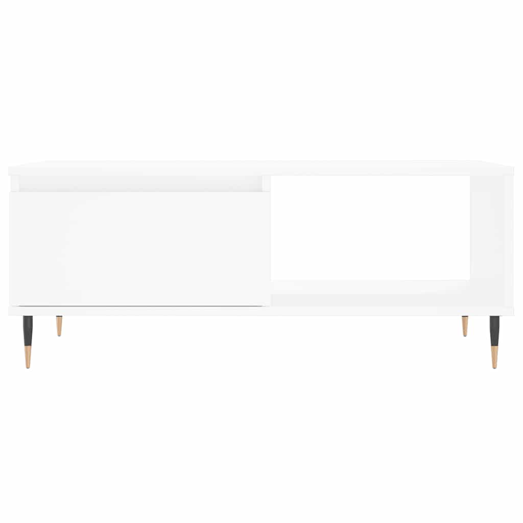 Coffee Table White 90x50x36,5 cm Engineered Wood