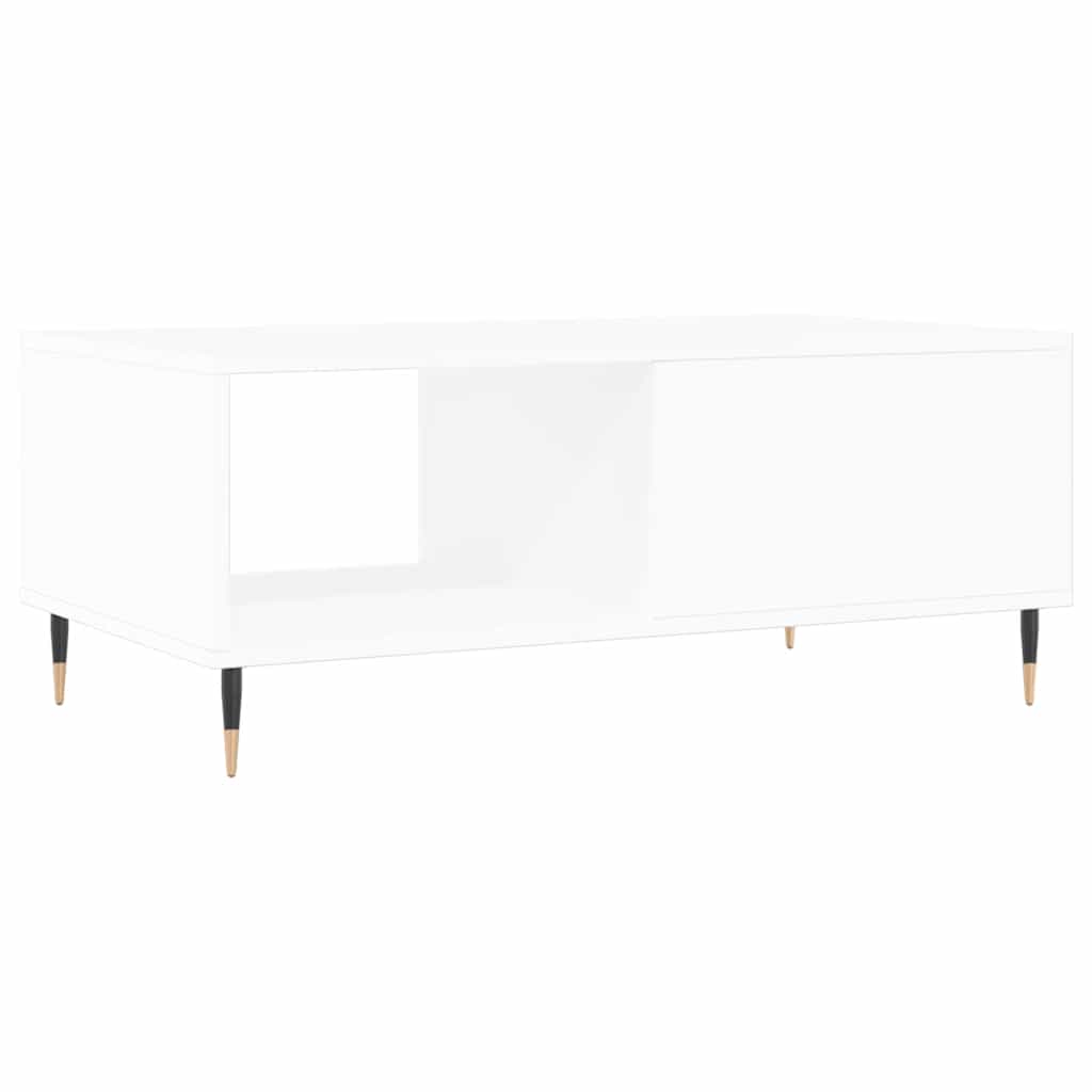 Coffee Table White 90x50x36,5 cm Engineered Wood