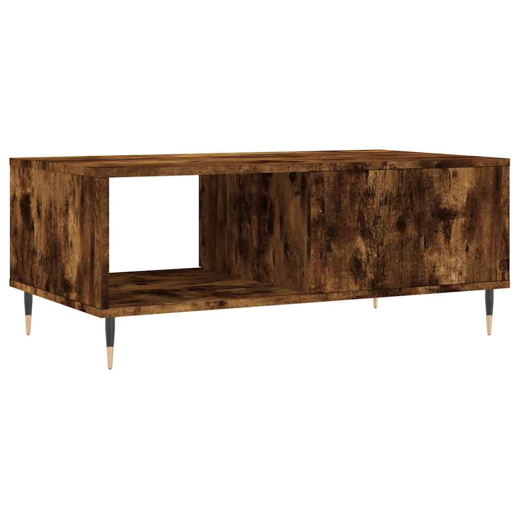 Coffee Table Smoked Oak 90x50x36,5 cm Engineered Wood