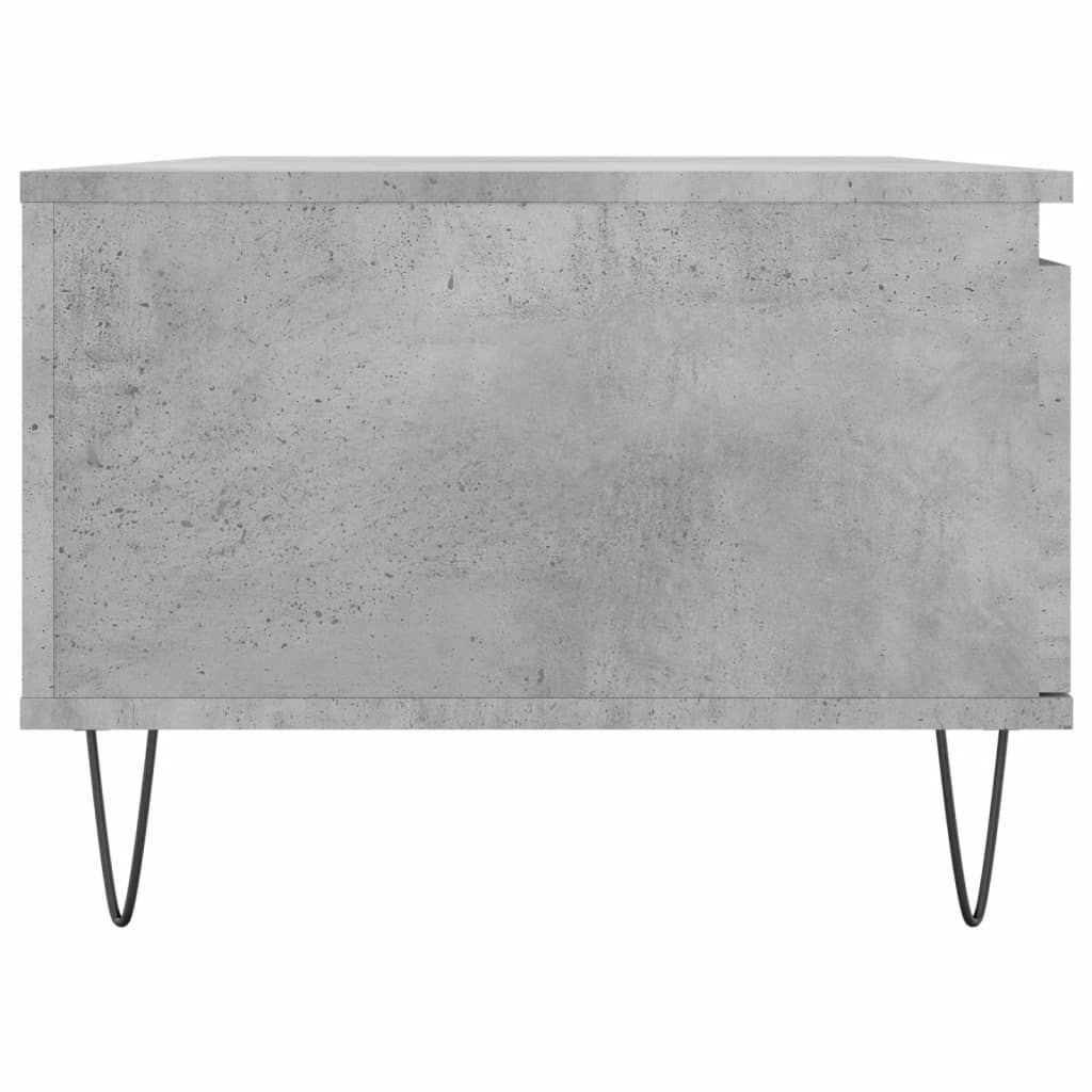 Coffee Table Concrete Grey 90x50x36,5 cm Engineered Wood