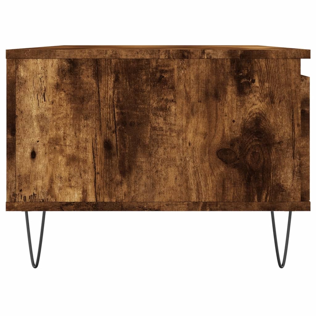 Coffee Table Smoked Oak 90x50x36,5 cm Engineered Wood