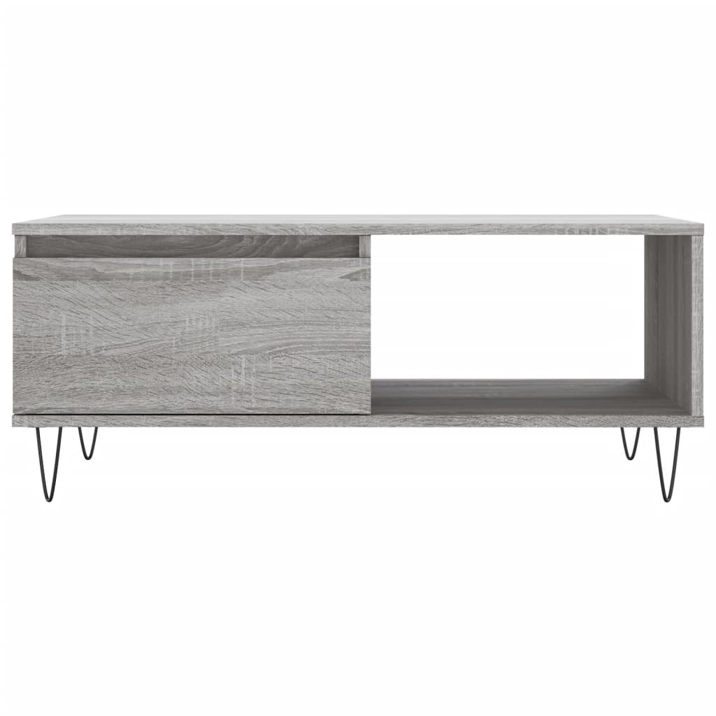 Coffee Table Grey Sonoma 90x50x36,5 cm Engineered Wood