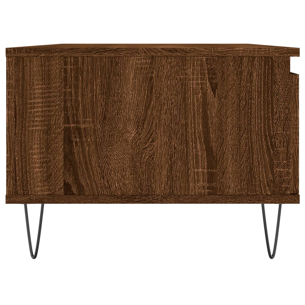 Coffee Table Brown Oak 90x50x36,5 cm Engineered Wood