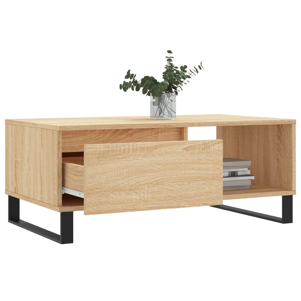 Coffee Table Sonoma Oak 90x50x36,5 cm Engineered Wood