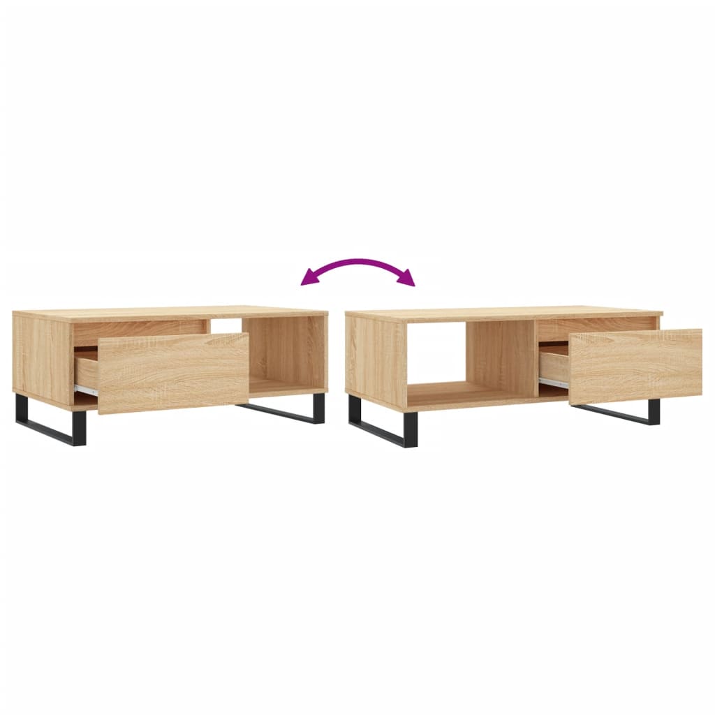 Coffee Table Sonoma Oak 90x50x36,5 cm Engineered Wood