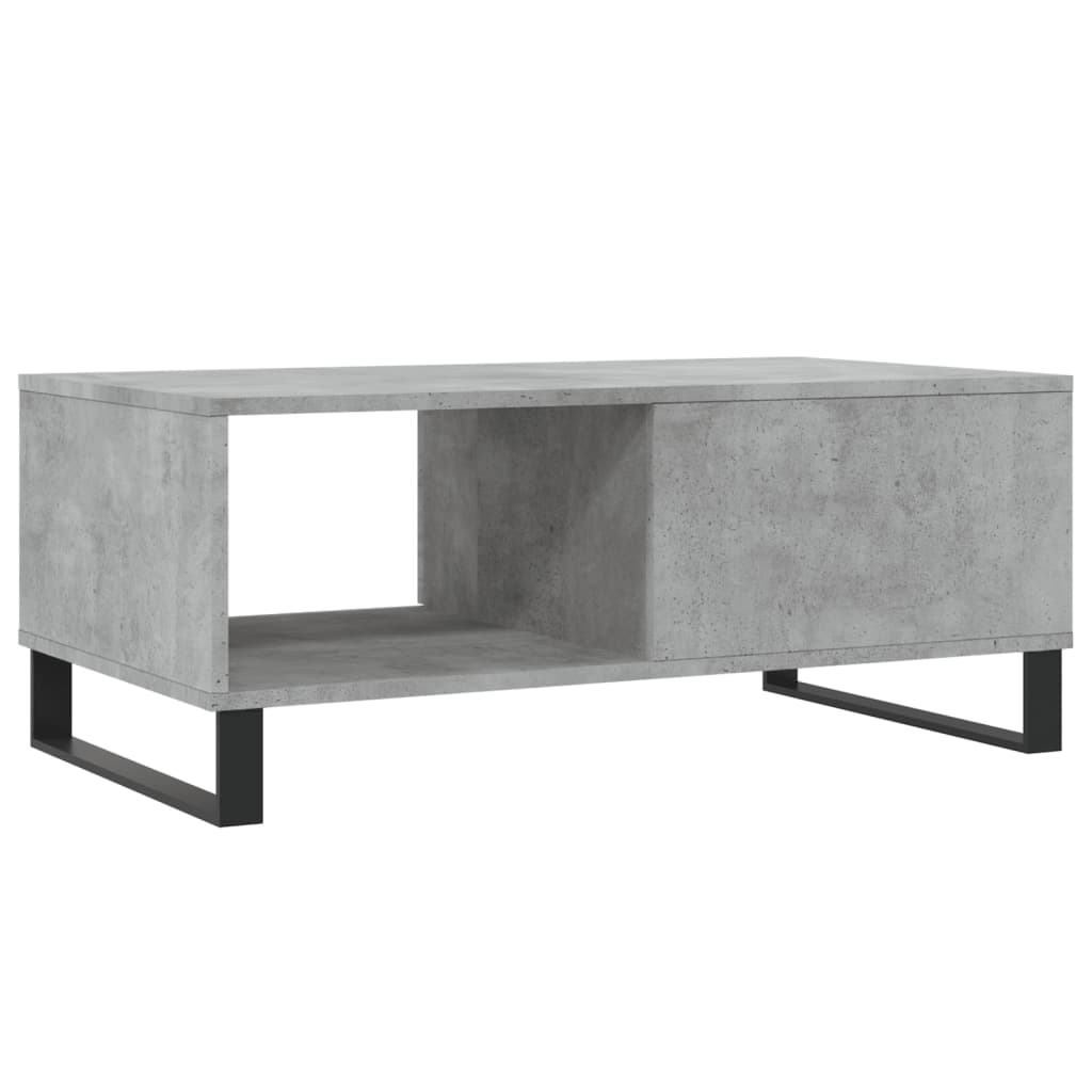 Coffee Table Concrete Grey 90x50x36,5 cm Engineered Wood
