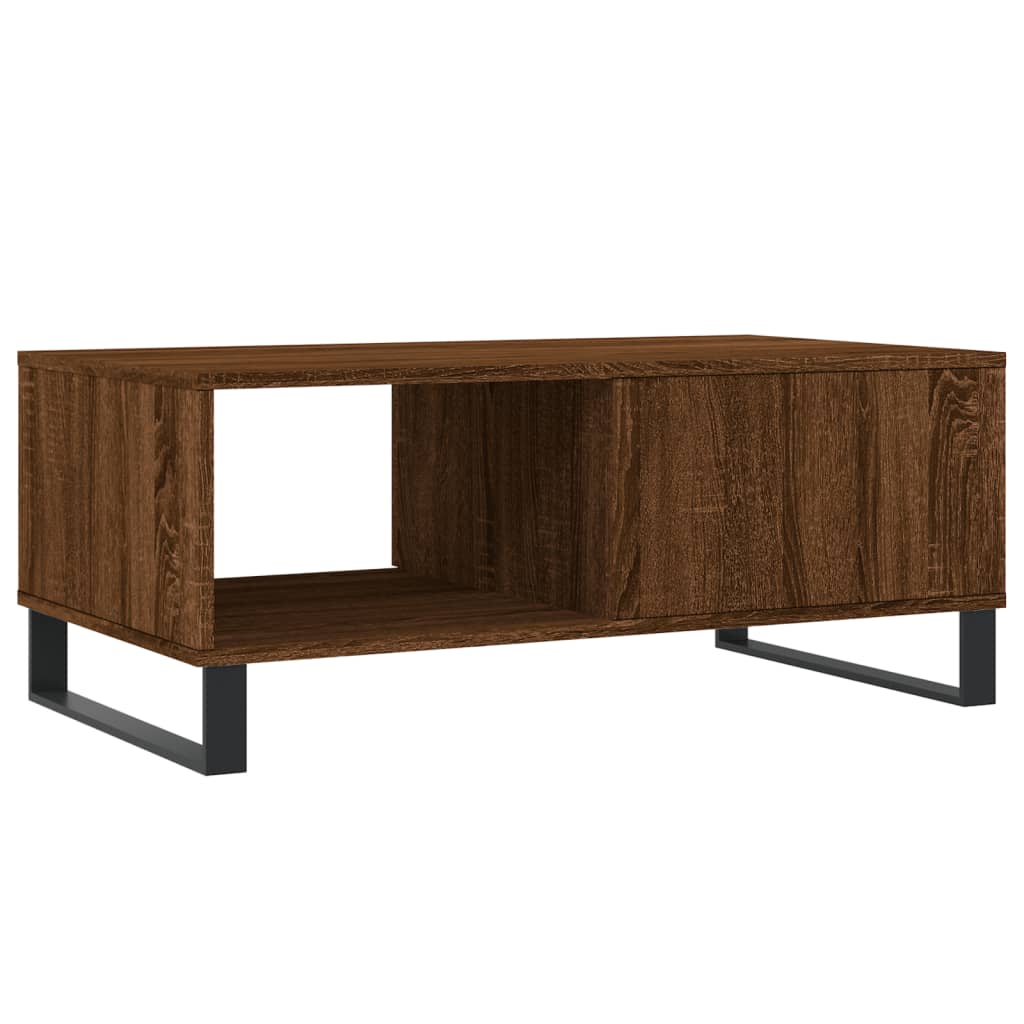 Coffee Table Brown Oak 90x50x36,5 cm Engineered Wood