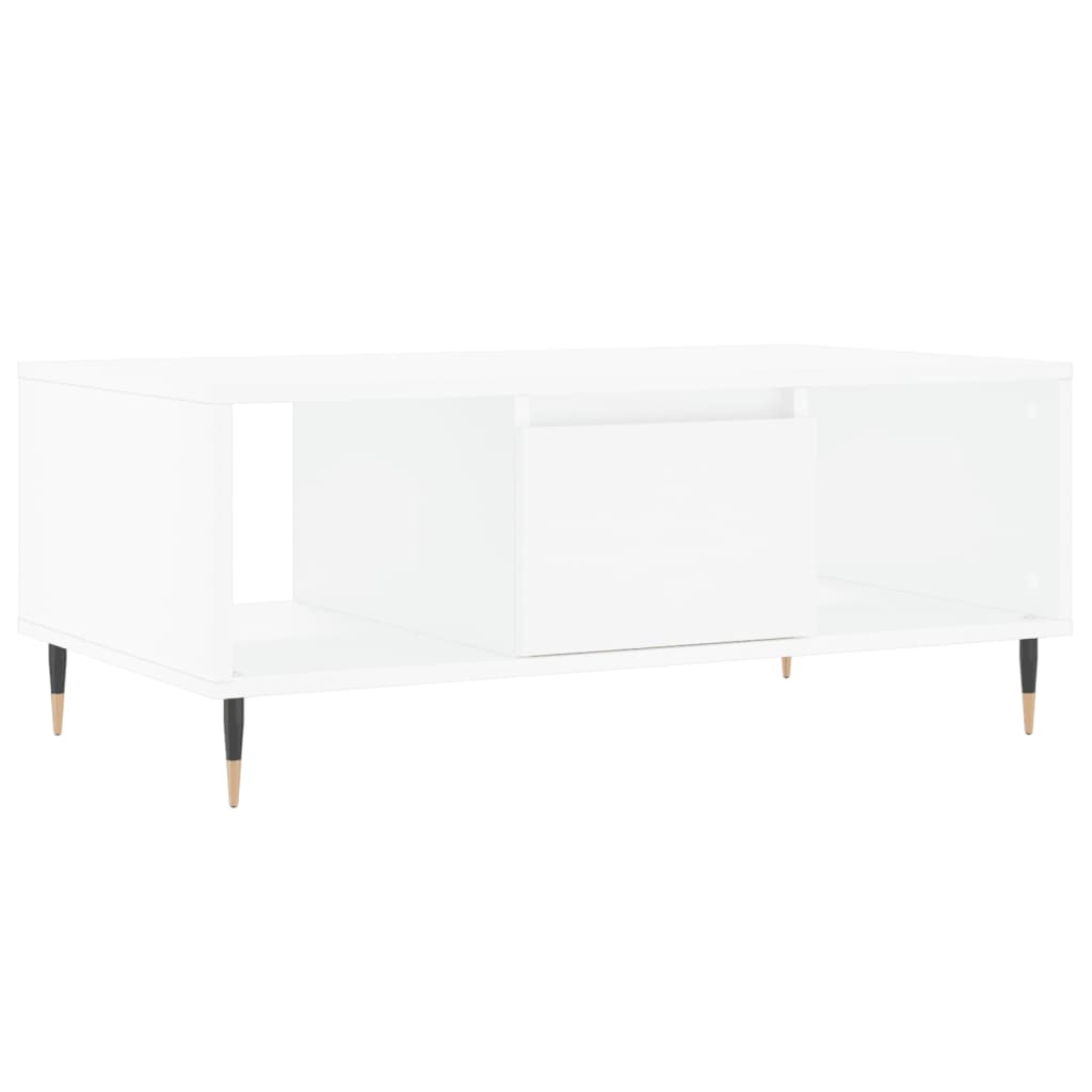 Coffee Table White 90x50x36,5 cm Engineered Wood