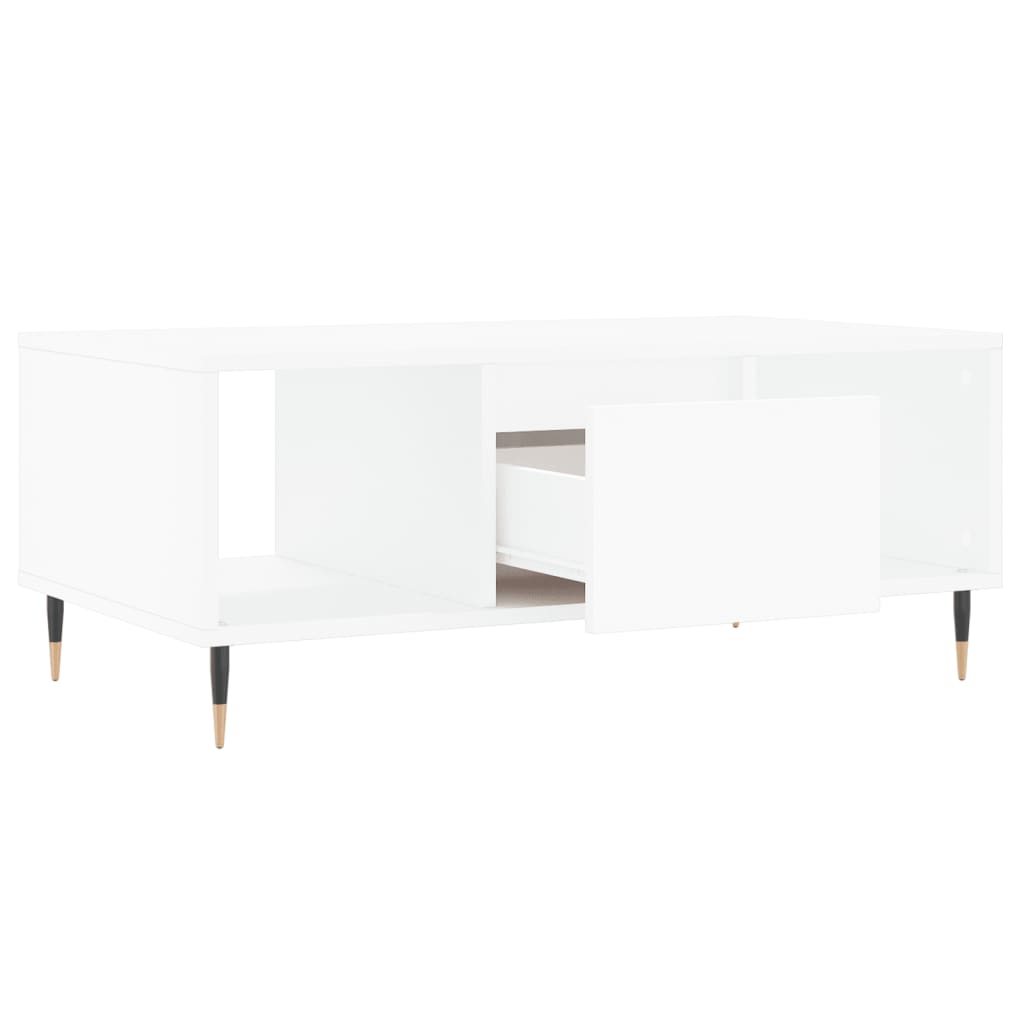 Coffee Table White 90x50x36,5 cm Engineered Wood