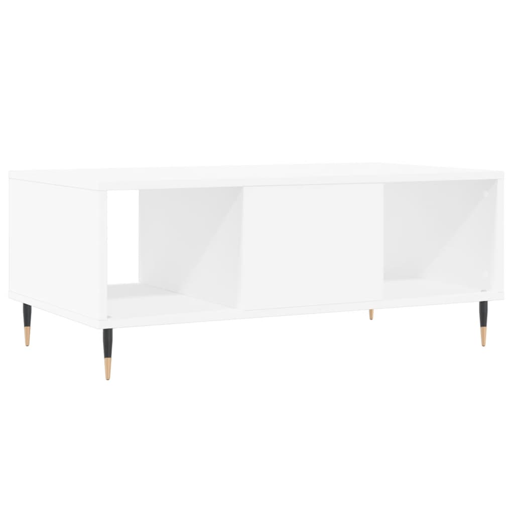 Coffee Table White 90x50x36,5 cm Engineered Wood