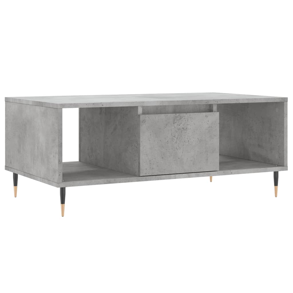 Coffee Table Concrete Grey 90x50x36,5 cm Engineered Wood