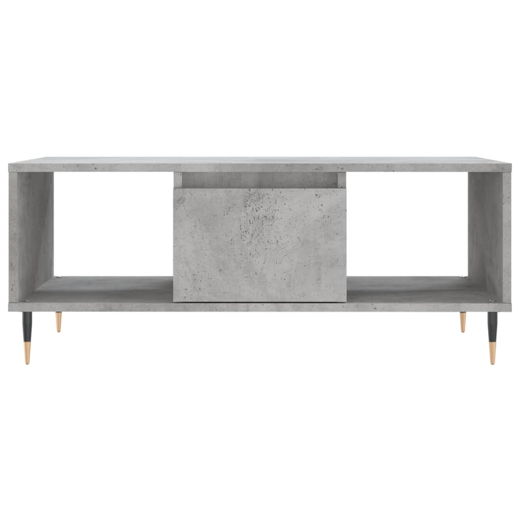 Coffee Table Concrete Grey 90x50x36,5 cm Engineered Wood