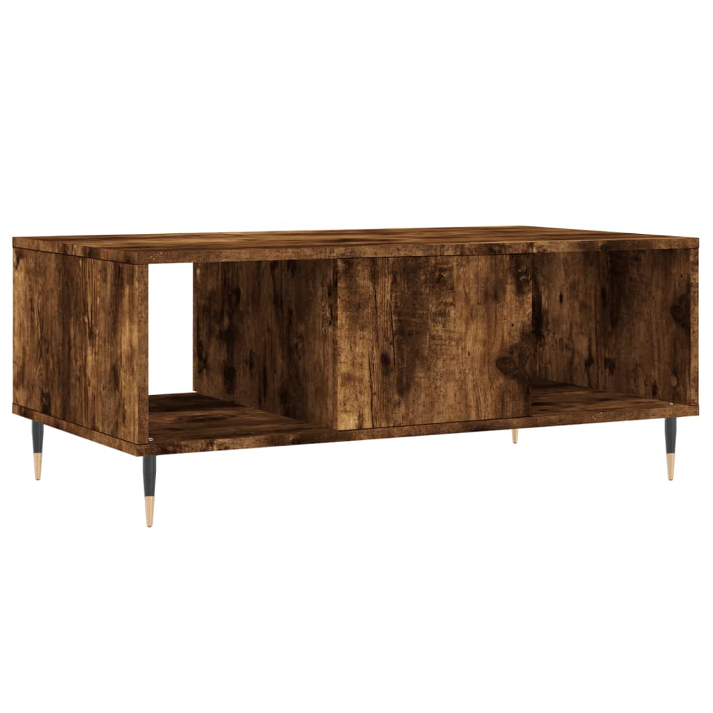 Coffee Table Smoked Oak 90x50x36,5 cm Engineered Wood