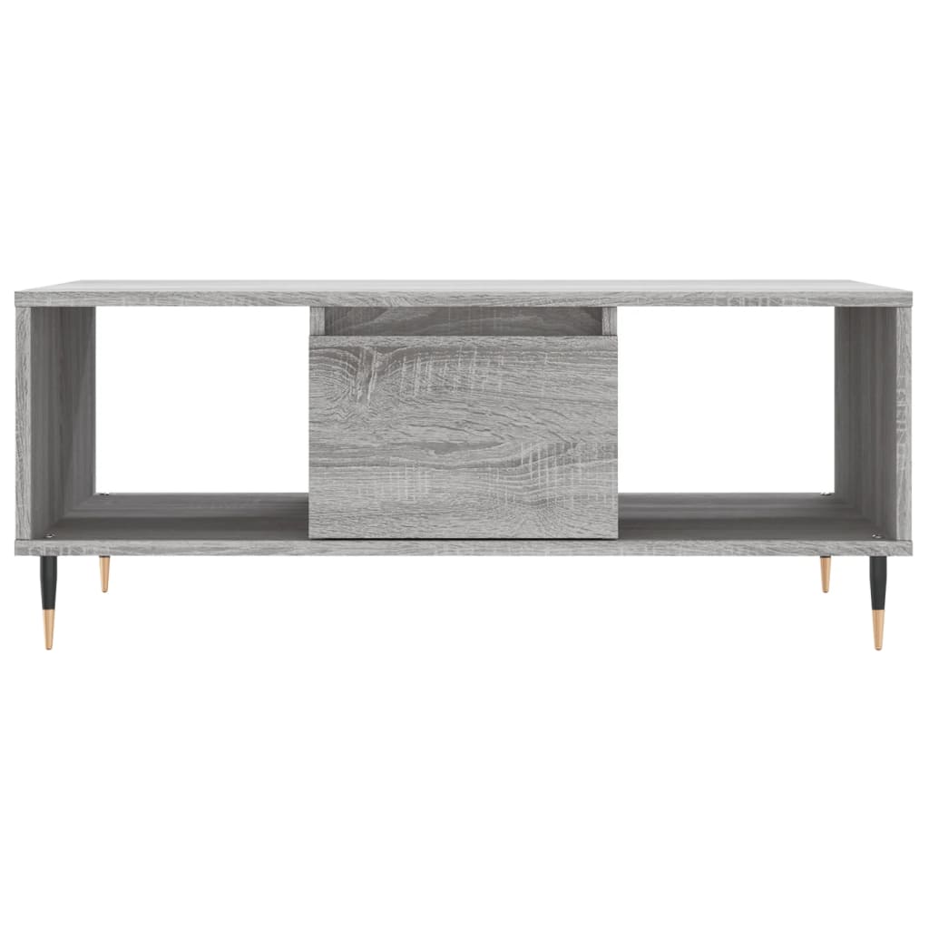 Coffee Table Grey Sonoma 90x50x36,5 cm Engineered Wood