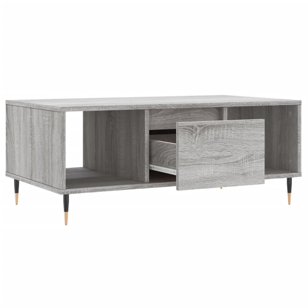 Coffee Table Grey Sonoma 90x50x36,5 cm Engineered Wood