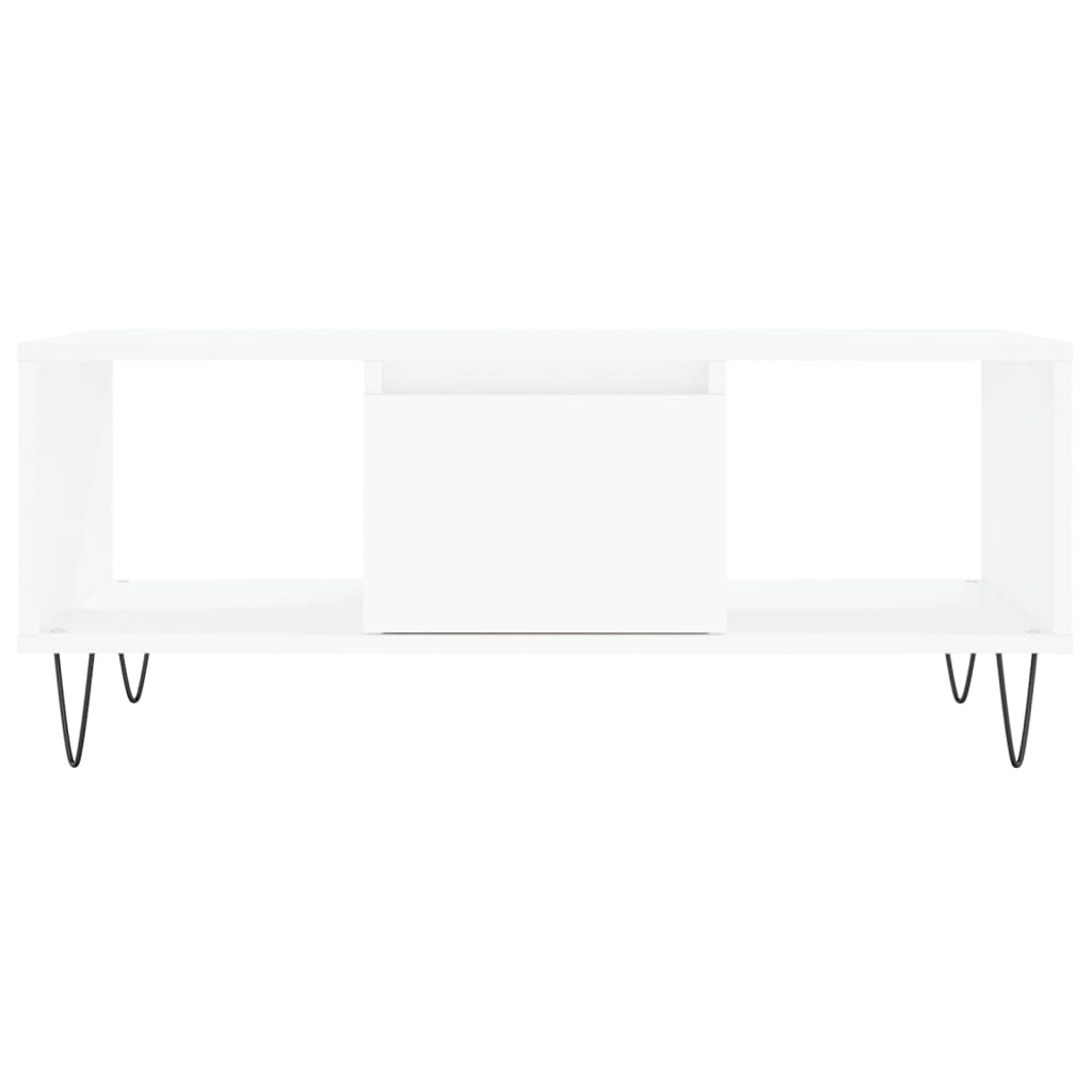 Coffee Table White 90x50x36,5 cm Engineered Wood