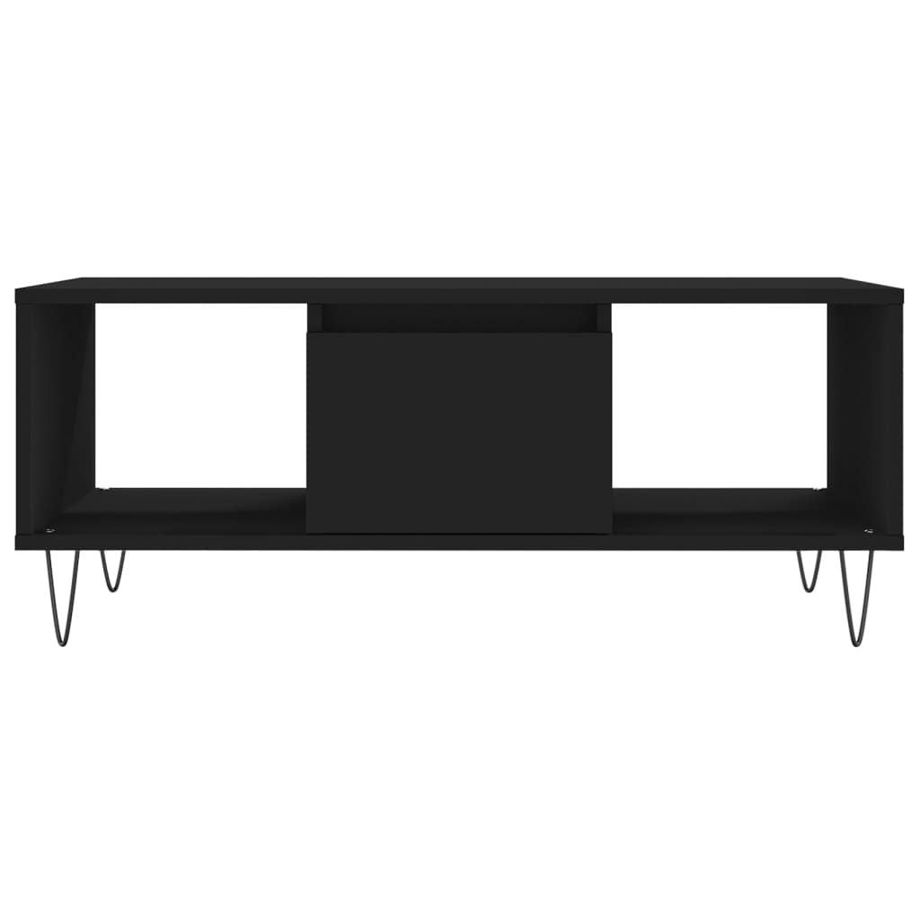 Coffee Table Black 90x50x36,5 cm Engineered Wood