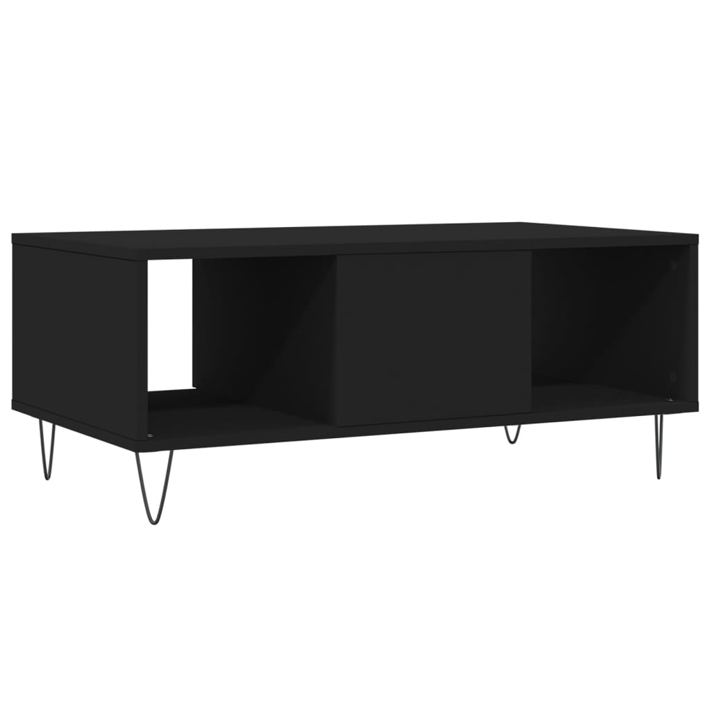 Coffee Table Black 90x50x36,5 cm Engineered Wood