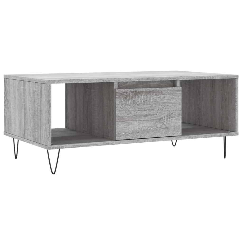 Coffee Table Grey Sonoma 90x50x36,5 cm Engineered Wood