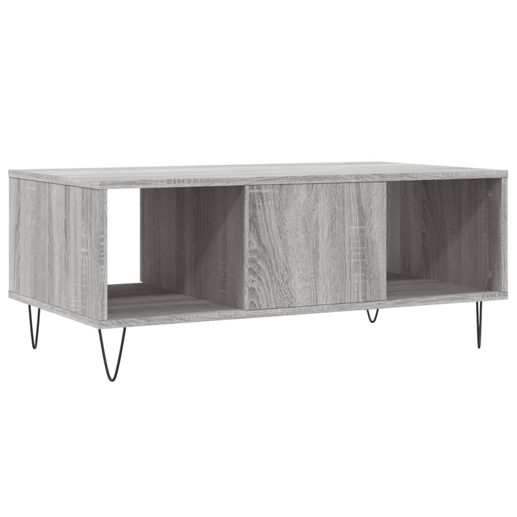 Coffee Table Grey Sonoma 90x50x36,5 cm Engineered Wood