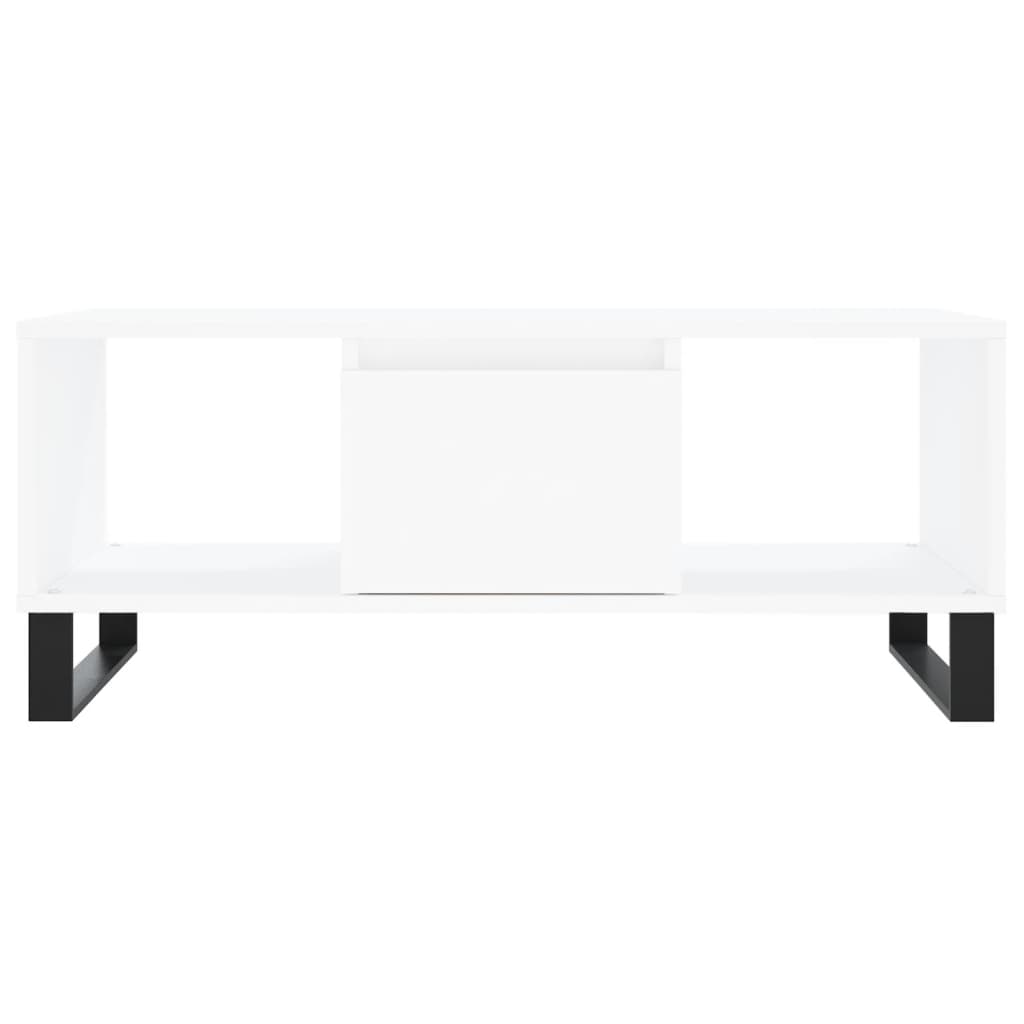 Coffee Table White 90x50x36,5 cm Engineered Wood