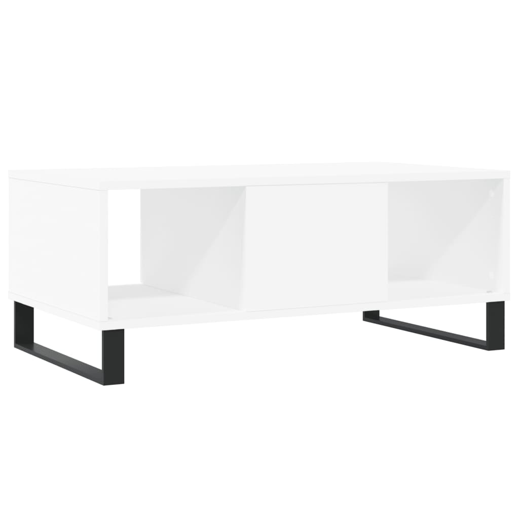 Coffee Table White 90x50x36,5 cm Engineered Wood