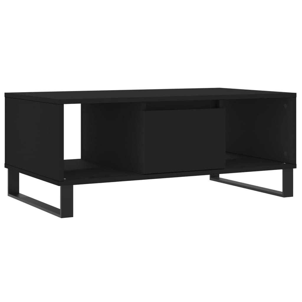 Coffee Table Black 90x50x36,5 cm Engineered Wood