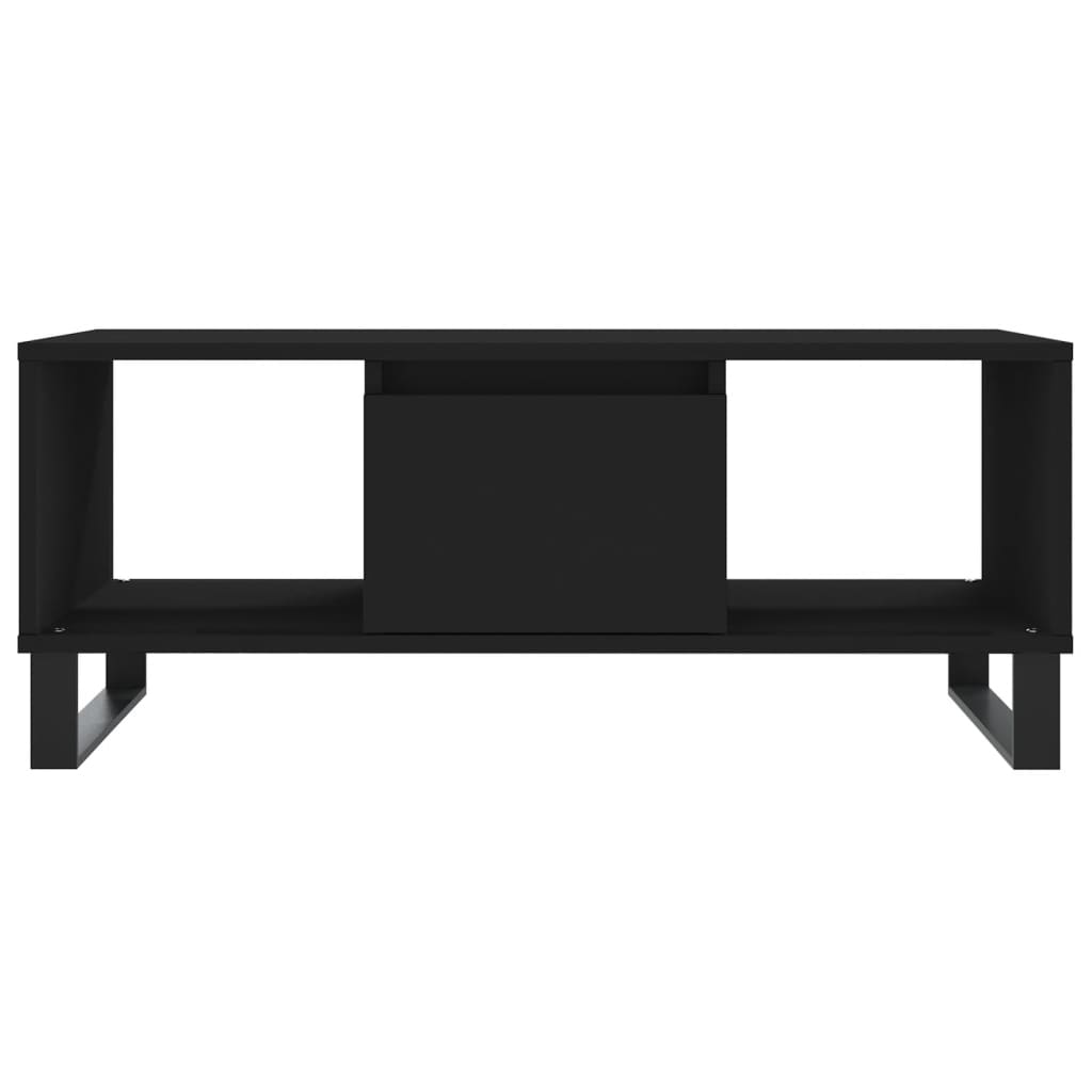 Coffee Table Black 90x50x36,5 cm Engineered Wood
