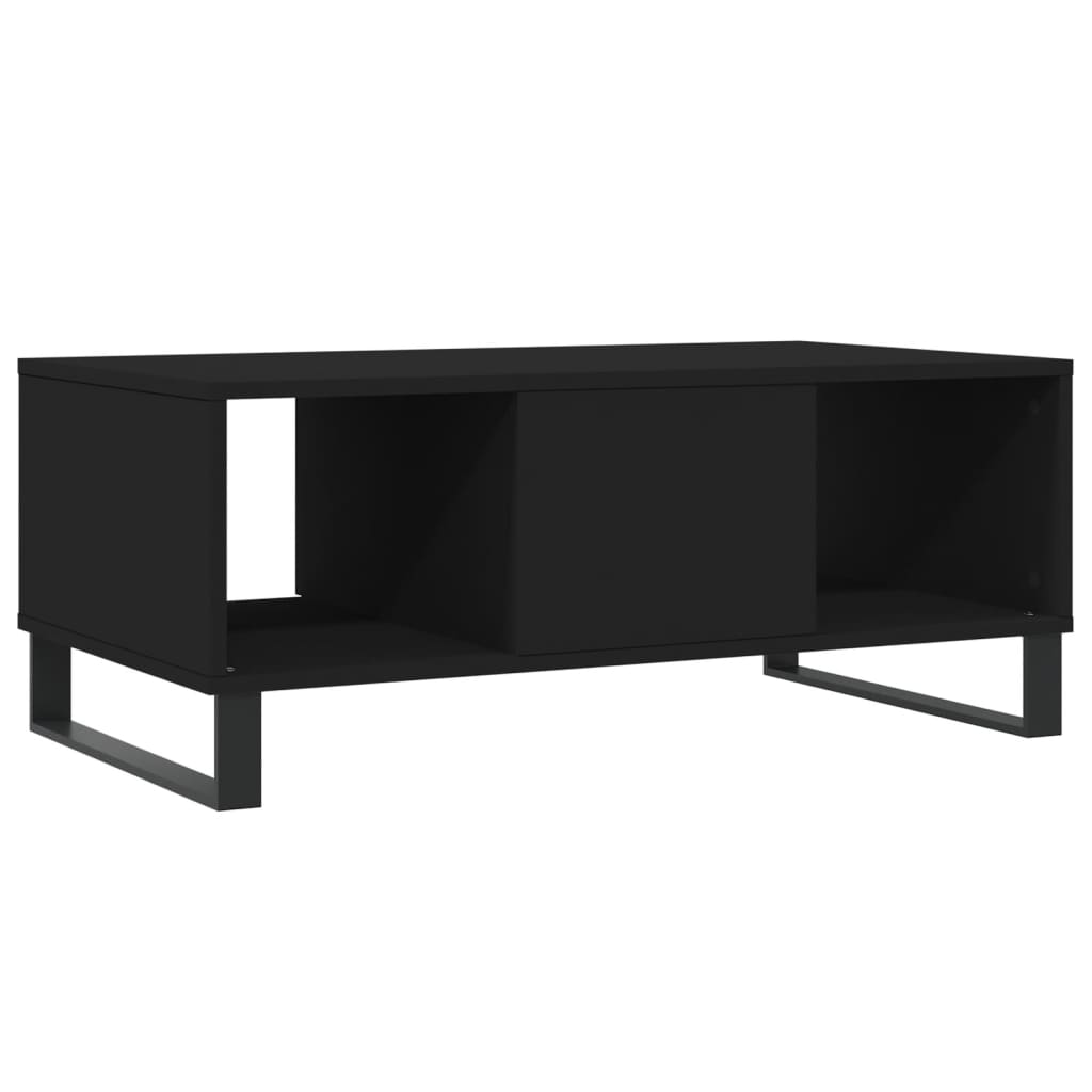 Coffee Table Black 90x50x36,5 cm Engineered Wood